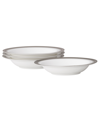 Noritake Odessa Platinum Set Of 4 Fruit Bowls, Service For 4 In White