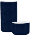 Noritake Colortex Stone Stax Mini Bowls, Set Of 4 In Navy