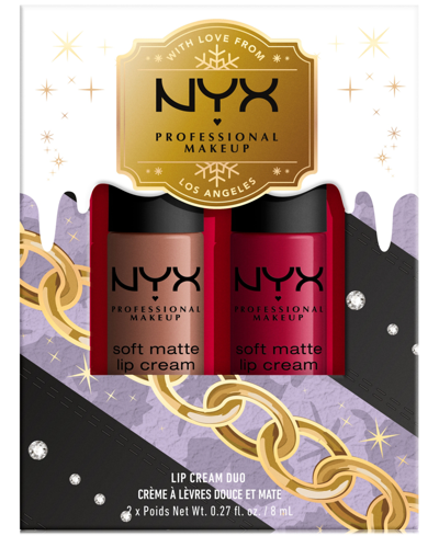 Nyx Professional Makeup 2-pc. Mrs. Claus Soft Matte Lip Cream Set In Abudabi Monte
