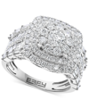 Effy Collection Effy Diamond Halo Cluster Ring (2-1/5 Ct. T.w.) In 14k White Gold In White Gold
