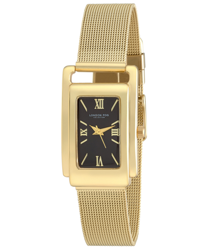 London Fog Women's Thames Gold-tone Alloy Mesh Bracelet Watch 33mm