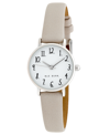 RAE DUNN WOMEN'S MEGAN GRAY POLYURETHANE STRAP WATCH 26MM