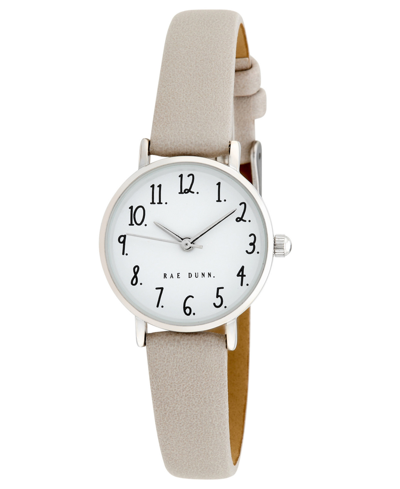 Rae Dunn Women's Megan Gray Polyurethane Strap Watch 26mm