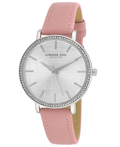 London Fog Women's Quartz Pink Polyurethane Strap Watch 35mm