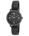 Rae Dunn Women's Quartz Black Alloy Bracelet Watch 30mm In Black