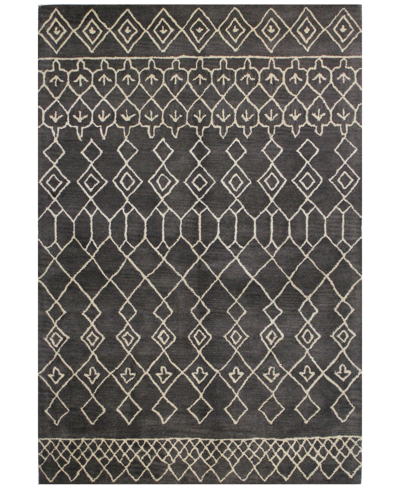 Bb Rugs Alistar Ali-258 7'6" X 9'6" Area Rug In Charcoal