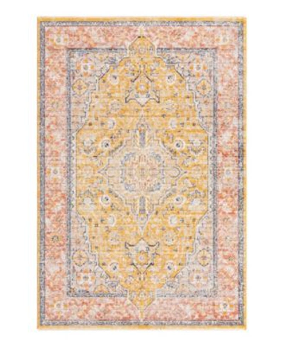 Bayshore Home Dolores Dol01 Area Rug In Yellow