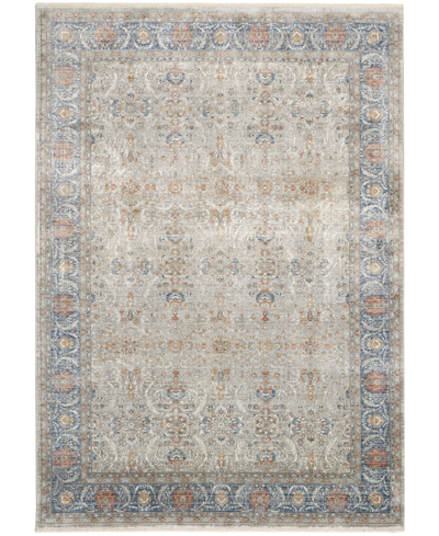 Nourison Starry Nights Stn08 5'3" X 7'3" Area Rug In Gray