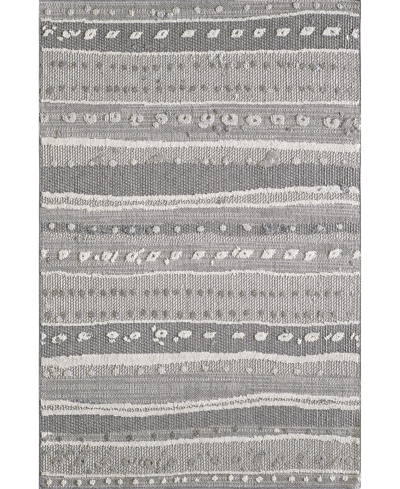 Kas Terrace 6761 4' X 5'9" Outdoor Area Rug In Gray