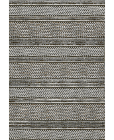 Kas Terrace 6750 4' X 5'9" Outdoor Area Rug In Gray