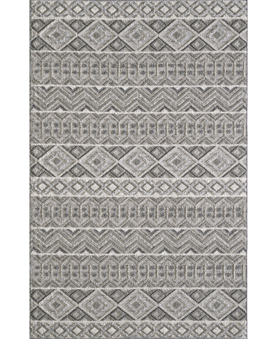 Kas Terrace 6760 4' X 5'9" Outdoor Area Rug In Gray