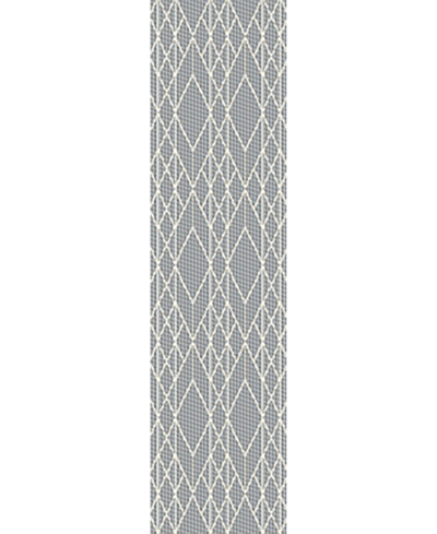 Kas Terrace 6751 2'7" X 7'9" Runner Outdoor Area Rug In Gray