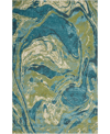 Kas Watercolors 6238 3'3" X 4'11" Area Rug In Teal