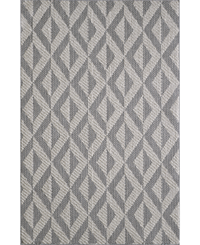 Kas Terrace 6759 4' X 5'9" Outdoor Area Rug In Gray