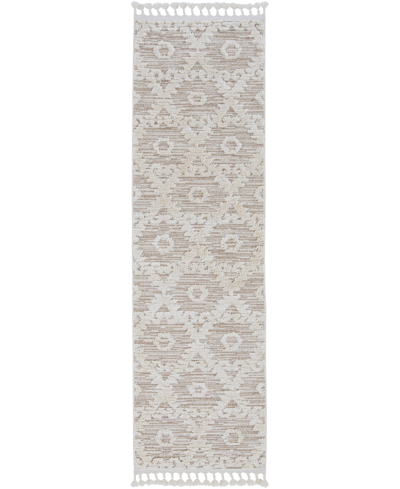 Kas Willow 1103 2'2" X 7'6" Runner Area Rug In Ivory