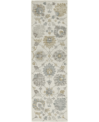 Kas Hudson 2461 2'3" X 8' Runner Area Rug In Ivory