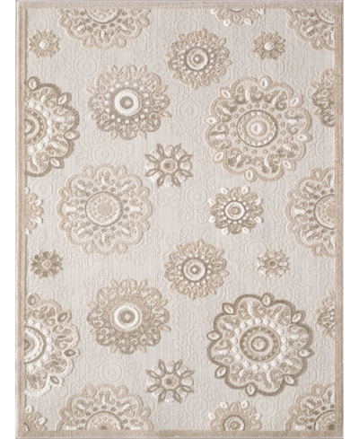 Kas Calla 6933 7'10" X 9'10" Outdoor Area Rug In Taupe