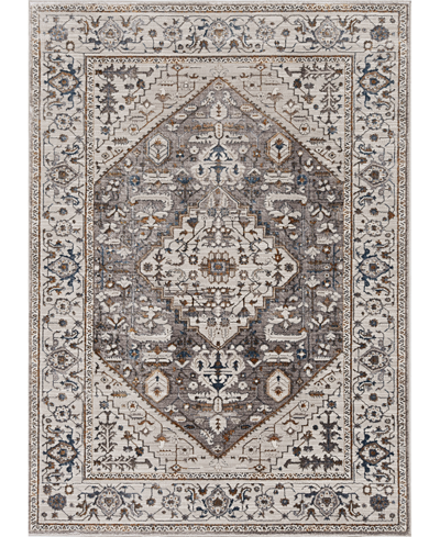 Kas Inspire 7501 6'7" X 9'6" Area Rug In Gray