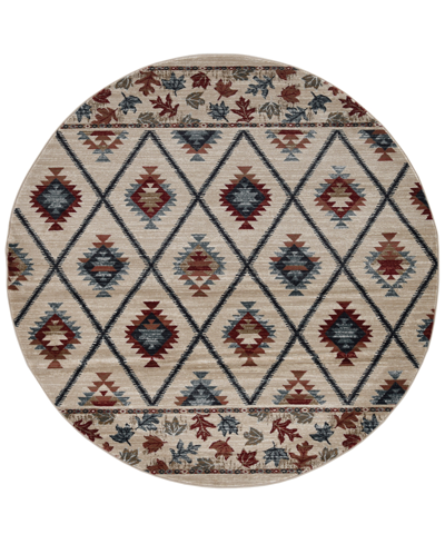 Kas Chester 5632 7'10" X 7'10" Round Area Rug In Ivory