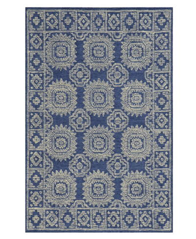 Kas Hudson 2469 5' X 7' Area Rug In Navy