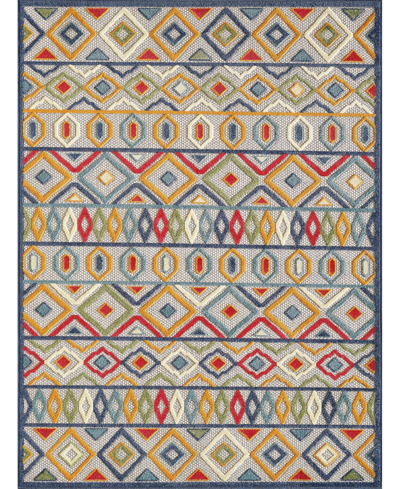 Kas Calla 6928 5'3" X 7' Outdoor Area Rug In Ivory