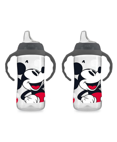Nuk Disney Large Learner Sippy Cup, Mickey Mouse, 10 Oz, 2 Pack In Grey