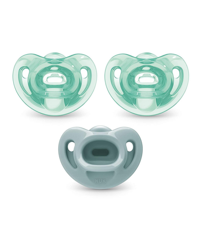 Nuk Comfy Orthodontic Pacifiers, 0-6 Months, 3 Pack In Assorted Pack
