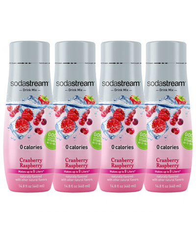 Sodastream Cranberry Raspberry Mix Set Of 4, 14.88 oz In No Color