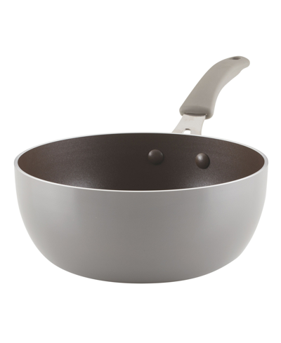 Rachael Ray Cook + Create Aluminum Nonstick Saucier Pan, 3 Quart In Grey