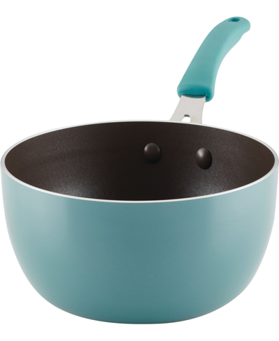 Rachael Ray Cook + Create Aluminum Nonstick Saucier Pan, 3-quart In Blue