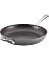 RACHAEL RAY COOK + CREATE HARD ANODIZED NONSTICK FRYING PAN WITH HELPER HANDLE, 14"