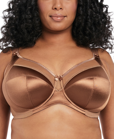 Goddess Plus Size Keira Underwire Bra In Cinnamon