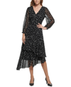 KARL LAGERFELD WOMEN'S FLORAL-PRINT ASYMMETRICAL DRESS