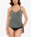 Magicsuit Alex Side-tie Underwire Tankini Top Women's Swimsuit In Black