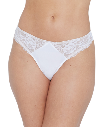 Skarlett Blue Women's Minx Thong Underwear 371100 In White/nylon