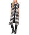 Vince Camuto Women's Sleeveless Long Vest With Buttons In Rich Black