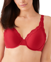 Wacoal Softly Styled Lace-trim Underwire Bra In Barbados Cherry