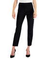 Jm Collection Women's Tummy-control Cambridge Slim-leg Pull-on Pants, Exclusively At Macy's In Deep Black