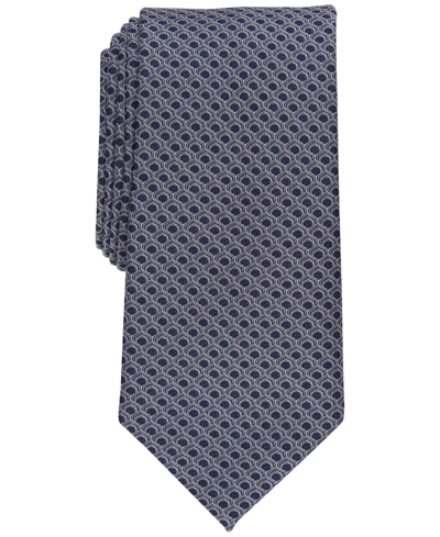 Perry Ellis Men's Mawase Classic Geometric Tie In Silver