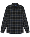 NAUTICA MEN'S SUSTAINABLY CRAFTED DOUBLE POCKET PLAID FLANNEL SHIRTS