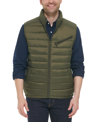 Cole Haan Men's Zip-front Puffer Vest In Army Green