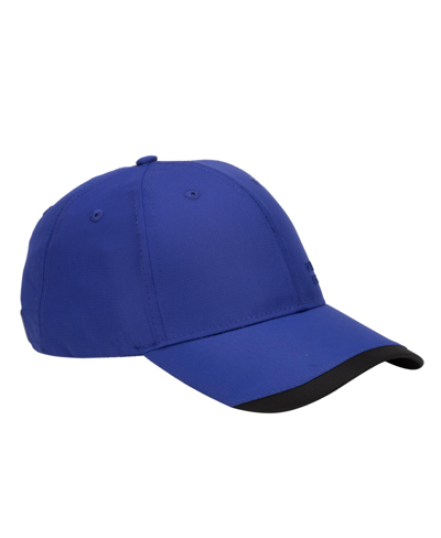 Perry Ellis Men's Ripstop Low Profile Baseball Golf Cap, Embroidered Logo In Sodalite Blue