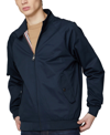 Ben Sherman Men's Signature Harrington Zip-front Embroidered Jacket In Dark Navy