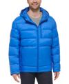 Cole Haan Men's Lightweight Hooded Puffer Jacket In Cobalt