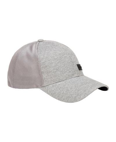 Perry Ellis Men's Heather Low Profile Baseball Golf Cap, Logo Patch In Alloy