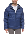 Cole Haan Men's Lightweight Hooded Puffer Jacket In Navy