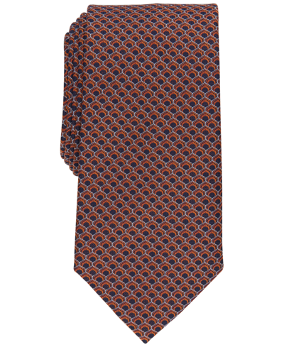 Perry Ellis Men's Mawase Classic Geometric Tie In Orange