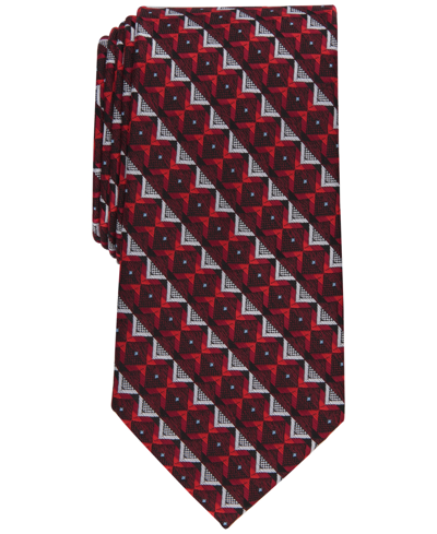 Perry Ellis Men's Chandler Geometric-print Tie In Red