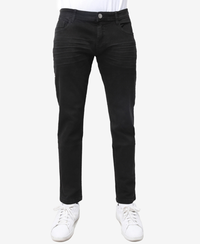 X-ray Men's Stretch Twill Colored Pants In Jet Black