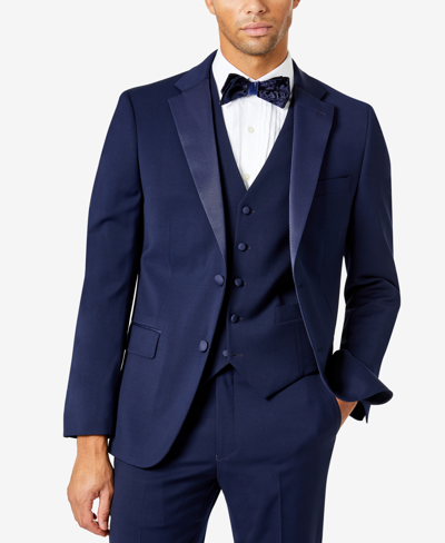 Tommy Hilfiger Men's Modern-fit Flex Stretch Tuxedo Jacket In Navy